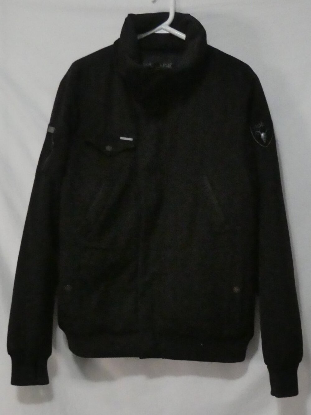 NOBIS  Stanford Men's Winter Down Bomber Jacket Black Size Medium